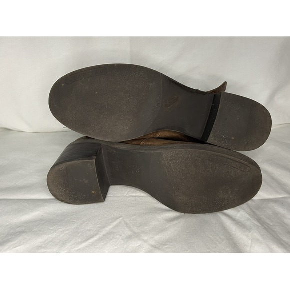 Kenneth Cole reaction brown leather boots buckles women's size 8.5 M Camden Runs - Picture 5 of 12